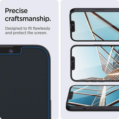 Spigen Glas.tR EZ Fit Tempered Glass for iPhone 13 / 13 Pro / 14 / 16e - 2 pcs.