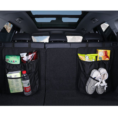 Car organizer for the rear seat backrest for the trunk black — Hurtel
