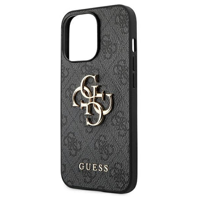 Guess GUHCP13L4GMGGR iPhone 13 Pro / 13 6.1" grey/grey hardcase 4G Big Metal Logo