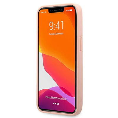 Guess GUHCP13XPSASBPI iPhone 13 Pro Max 6.7" pink/pink hardcase Saffiano Stripe