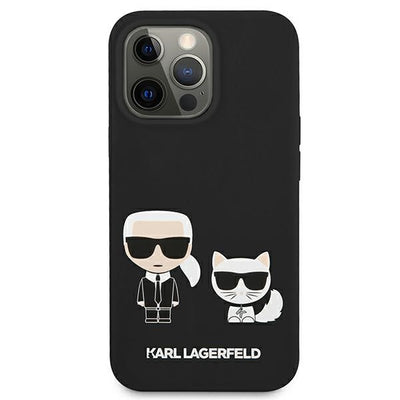 Karl Lagerfeld KLHCP13LSSKCK iPhone 13 Pro / 13 6.1" hardcase black/black Silicone Karl &amp; Choupette