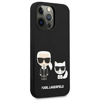 Karl Lagerfeld KLHCP13LSSKCK iPhone 13 Pro / 13 6.1" hardcase black/black Silicone Karl &amp; Choupette