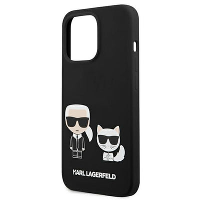 Karl Lagerfeld KLHCP13LSSKCK iPhone 13 Pro / 13 6.1" hardcase black/black Silicone Karl &amp; Choupette