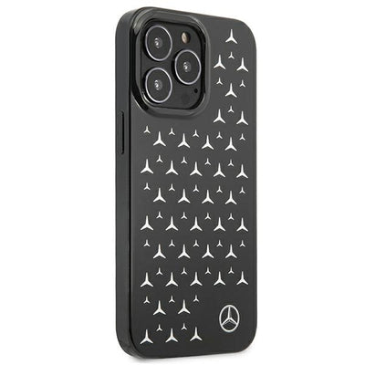 Mercedes Silver Stars Pattern Case for iPhone 13 Pro / iPhone 13 - Black