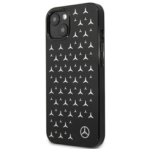 Mercedes Silver Stars Pattern Case for iPhone 13 mini - Black