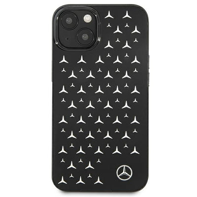 Mercedes Silver Stars Pattern Case for iPhone 13 mini - Black