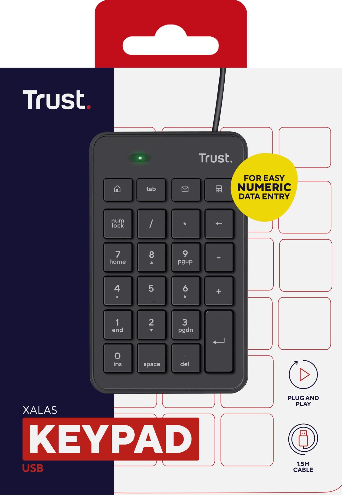 KEYBOARD NUMERIC XALAS/22221 TRUST