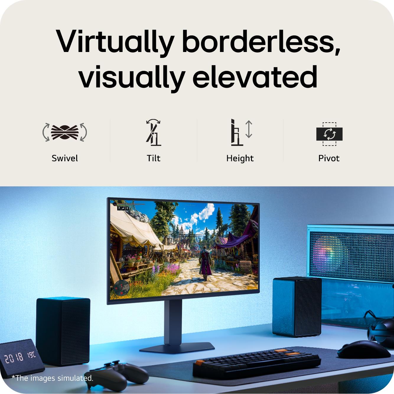 LCD Monitor LG 27 " 1920 x 1080 pixels Full HD Native aspect ratio 16:9 LCD Flat 27G550B-B