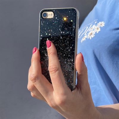 Star Glitter Shining Cover for iPhone 13 Pro black — Hurtel
