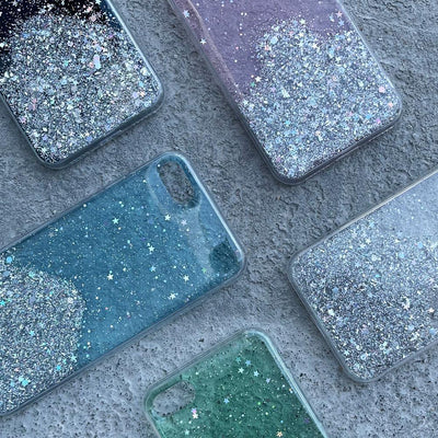 Star Glitter Shining Cover for iPhone 13 Pro black — Hurtel