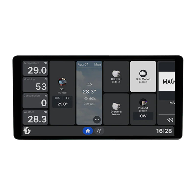 6.95" Shelly Wall Display X2i WiFi/BLU control panel (silver) - Image 1