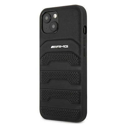 AMG Leather Debossed Lines case for iPhone 13 mini - black — Mercedes