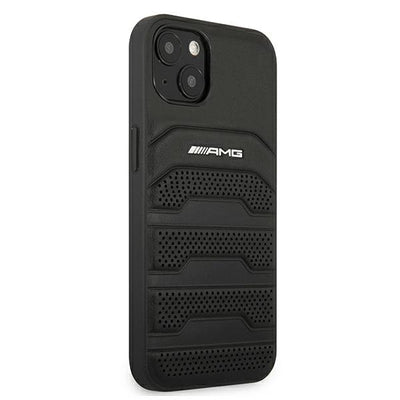AMG Leather Debossed Lines case for iPhone 13 mini - black — Mercedes