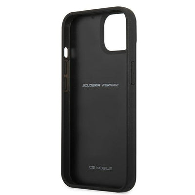 Ferrari FEHCP13SFCABK iPhone 13 mini 5.4&quot; black/black hardcase On Track Real Carbon