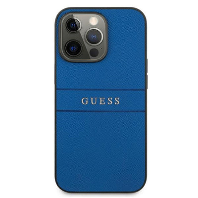 Guess GUHCP13LPSASBBL iPhone 13 Pro / 13 6.1" blue/blue Saffiano Strap