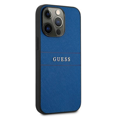 Guess GUHCP13LPSASBBL iPhone 13 Pro / 13 6.1" blue/blue Saffiano Strap
