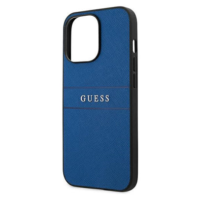 Guess GUHCP13LPSASBBL iPhone 13 Pro / 13 6.1" blue/blue Saffiano Strap
