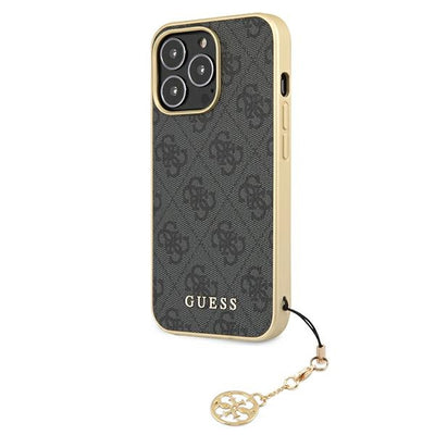 Guess GUHCP13XGF4GGR iPhone 13 Pro Max 6.7" grey/grey hardcase 4G Charms Collection