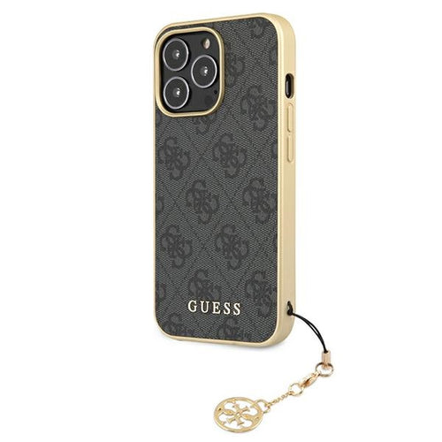 Guess GUHCP13XGF4GGR iPhone 13 Pro Max 6.7" grey/grey hardcase 4G Charms Collection