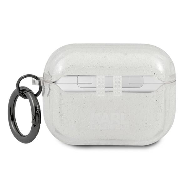 Karl Lagerfeld KLAPUKHGS AirPods Pro cover srebrny/silver Glitter Karl`s Head