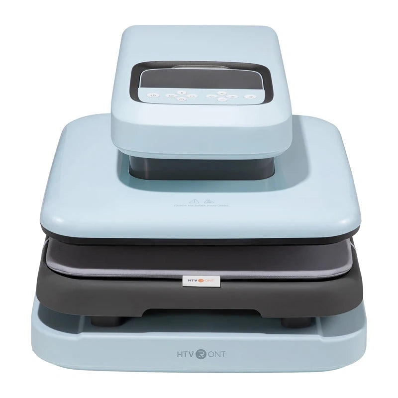 HTVRONT Auto 2 Digit Heat Transfer Press (Light Blue) - Image 1