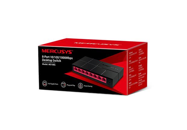Switch MERCUSYS MS108G Desktop/pedestal 8x10Base-T / 100Base-TX / 1000Base-T MS108G