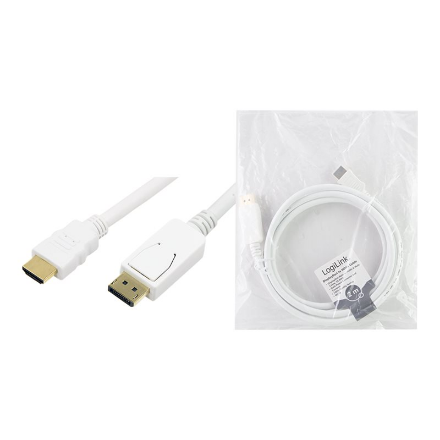 Logilink | Cable DisplayPort to HDMI | CV0055 | DP to HDMI | 2 m