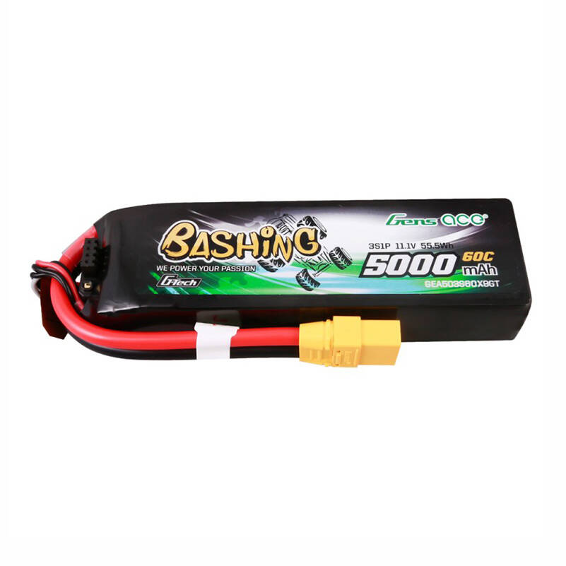 GensAce 5kmAh 11.1V 60C 3S1P battery with XT90 connector - Image 1