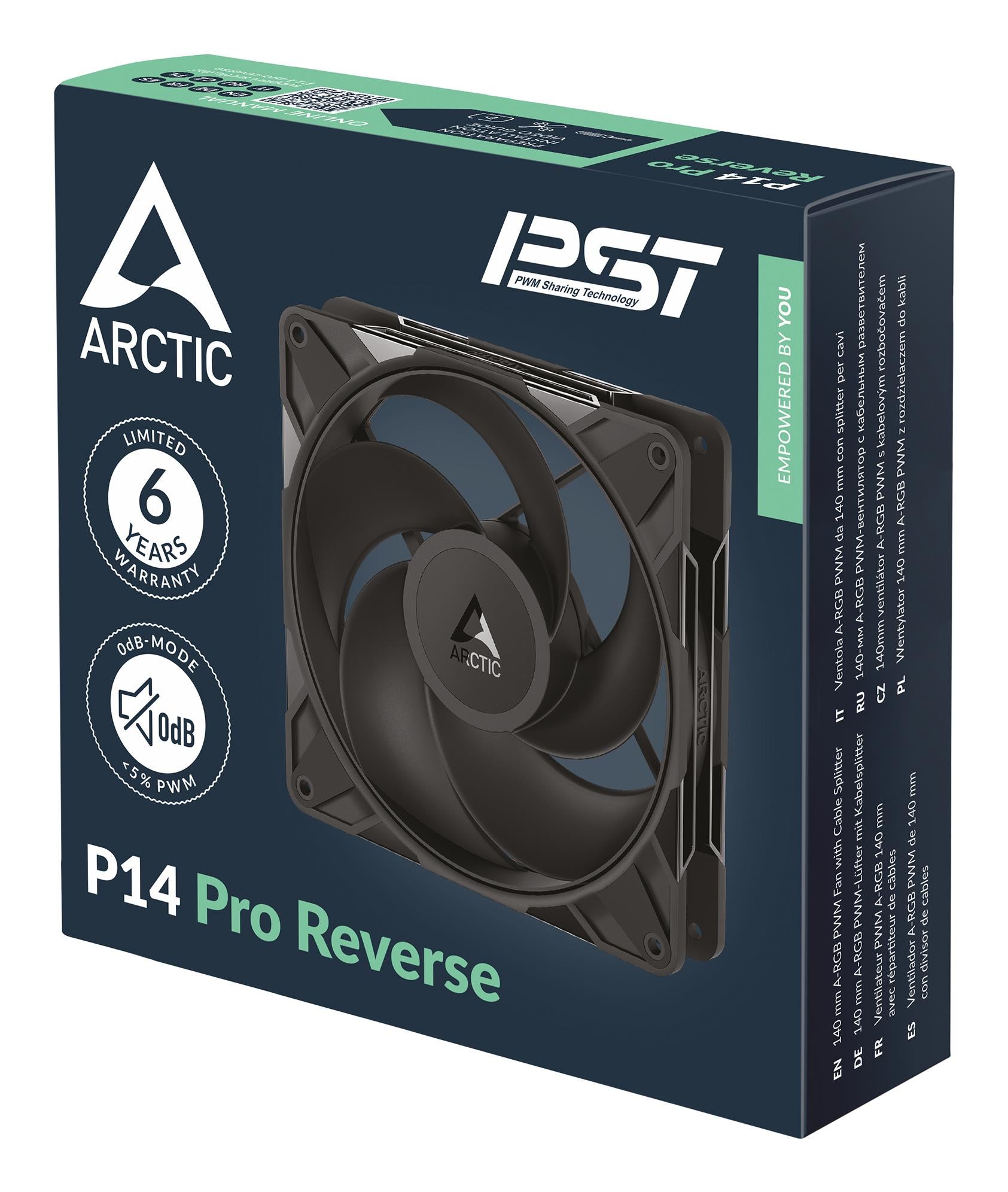 CASE FAN 140MM P14 PRO REVERSE/ACFAN00329A ARCTIC