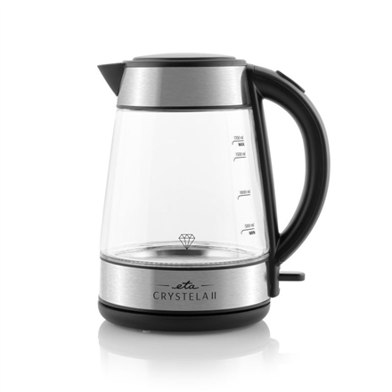 ETA Kettle | Crystela II 1154 90000 | 2200 W | Electric | 1.7 L | Glass | 360° rotational base | Glass