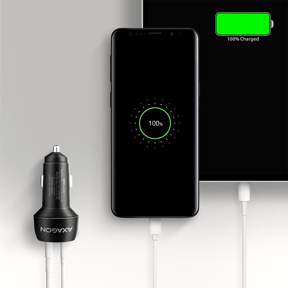 MOBILE CHARGER CAR USB 2PORT/48W PWC-PQ48 AXAGON