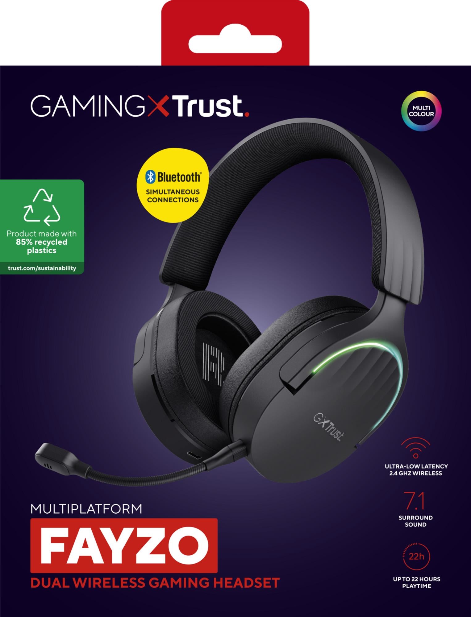 HEADSET WRL GXT491 FAYZO/BLK 24901 TRUST