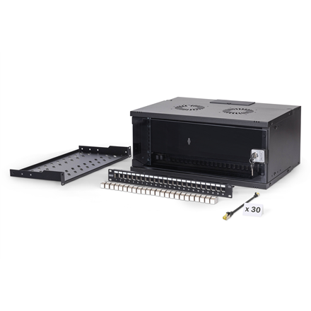 Digitus SOHO Pro network set, 483 mm (19") 4U, 540 x 400 mm | DN-49201-SET | Black