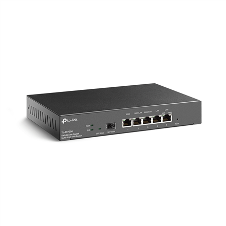 TP-LINK | SafeStream Gigabit Multi-WAN VPN Router | ER7206 | 10/100/1000 Mbit/s | Ethernet LAN (RJ-45) ports 1× Gigabit 