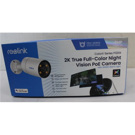 SALE OUT. Reolink ColorX Series P320X 2K 4MP True Color Night Vision PoE Camera | Reolink | 2K True Color Night Vision P