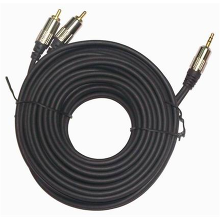 Cablexpert 3.5 mm stereo plug to 2xRCA plugs, gold-plated connectors, 1.5 | CCA-352-1.5M