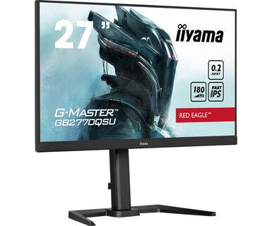 LCD Monitor IIYAMA 27" Gaming Panel IPS 2560x1440 16:9 180Hz Matte 0.2 ms Speakers Swivel Pivot Height adjustable Tilt Colour Black GB2770QSU-B6