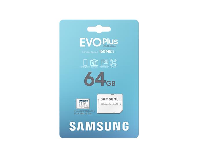 MEMORY MICRO SDXC EVO+ 64GB/V10 W/A MB-MC64SA/EU SAMSUNG