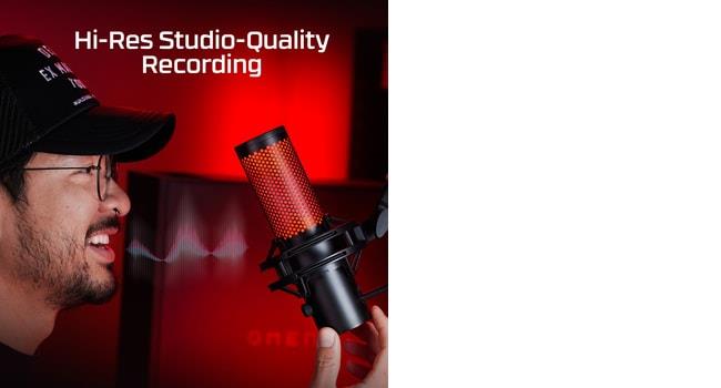 MICROPHONE HYPERX QUADCAST 2/BLACK 872V1AA HYPERX