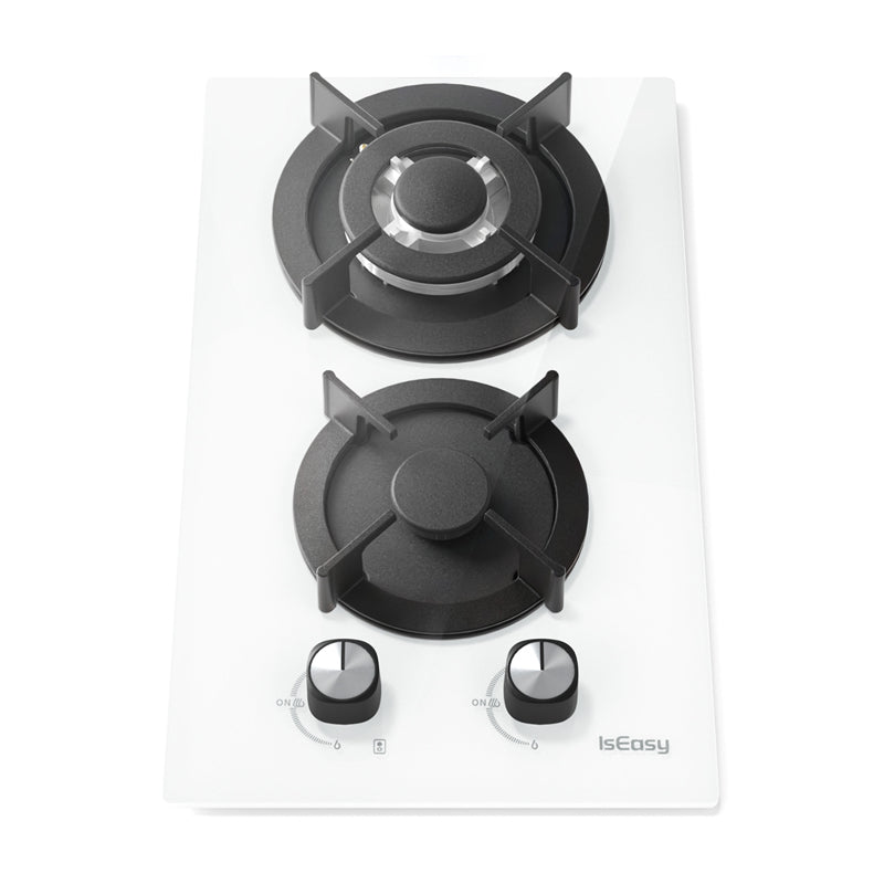 ISEASY MGBG-312A gas hob, 2 burners (white) - Image 1