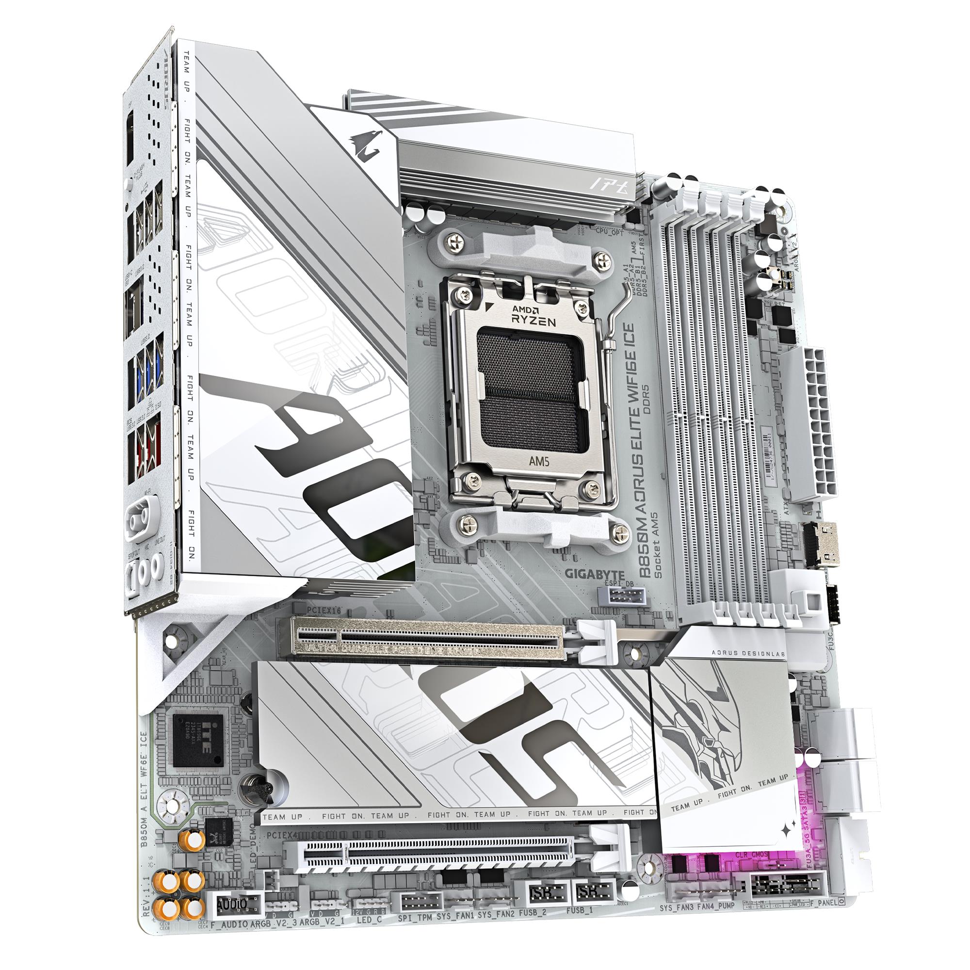 Mainboard GIGABYTE AMD B850 SAM5 Micro-ATX Memory DDR5 Memory slots 4 B850MAELTWF6EICE1.1