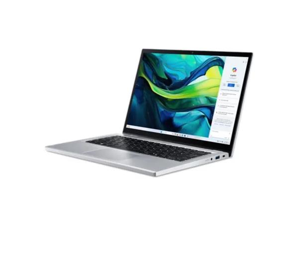 Notebook ACER Aspire Go Spin 14 AGSP14-31PT-C72L CPU Intel N-Series N150 800 MHz 14" Touchscreen 1920x1200 RAM 16GB LPDDR5 SSD 512GB IntelGraphics Integrated ENG Windows 11 Home Pure Silver 1.54 kg NX.J3UEL.001