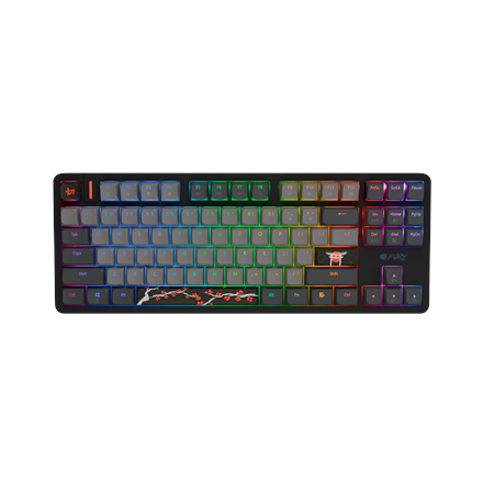 Fury Kanabo K6 | Gaming Keyboard | Wired | US | Linear | Black/Gray