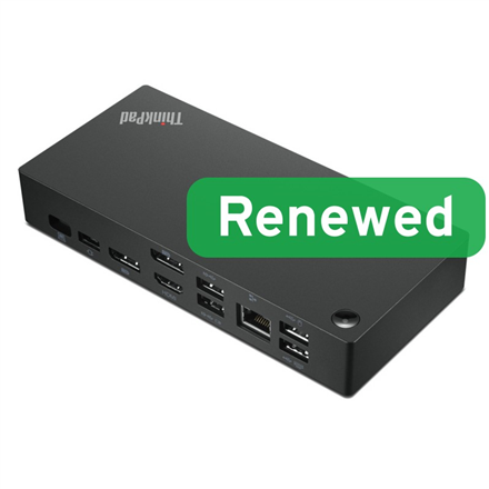 Lenovo Renewed ThinkPad Universal USB-C Dock 40AY 90W Used incl. PSU