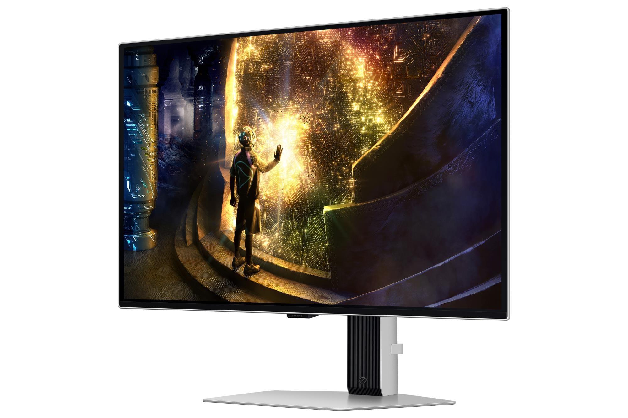 Monitor SAMSUNG LS27DG610SUXEN 27" Gaming Panel OLED 2560x1440 16:9 240Hz Matte 0.03 ms Swivel Pivot Height adjustable Tilt Colour Silver LS27DG610SUXEN