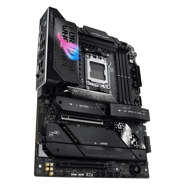 Mainboard ASUS AMD X870E SAM5 ATX Memory DDR5 Memory slots 4 1xPCI-Express 4.0 16x 1xPCI-Express 5.0 16x 5xM.2 1xHDMI 9xUSB 3.2 2xUSB-C 2xUSB4 1xOptical S/PDIF STRIXX870E-EGAMINGWIFI