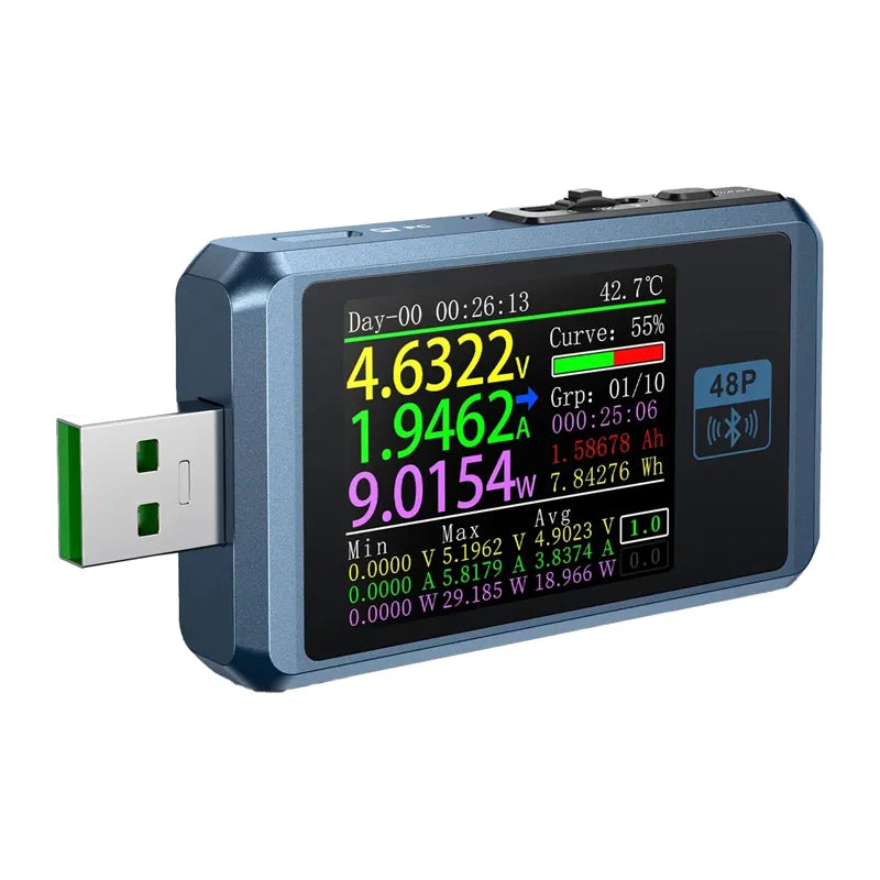 FNIRSI FNB48P BT USB port tester with Bluetooth - Image 2