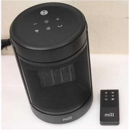 SALE OUT. Mill Ceramic Fan Heater 1500 W, 2 heat settings, 4 modes, LED display, Timer, Remote control, Black | Mill FH1