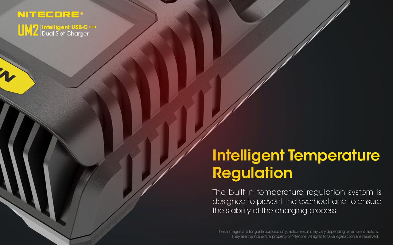 BATTERY CHARGER 2-SLOT/UM2 NITECORE