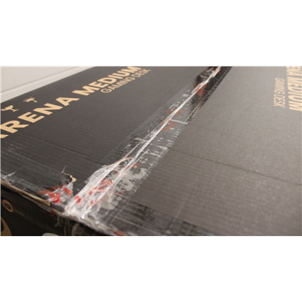 SALE OUT. | Arozzi Gaming Desk | Arena Medium | Pure Black | DAMAGED PACKAGING AND LAMINATE. SCRATCHED PARTS AND TABLE T